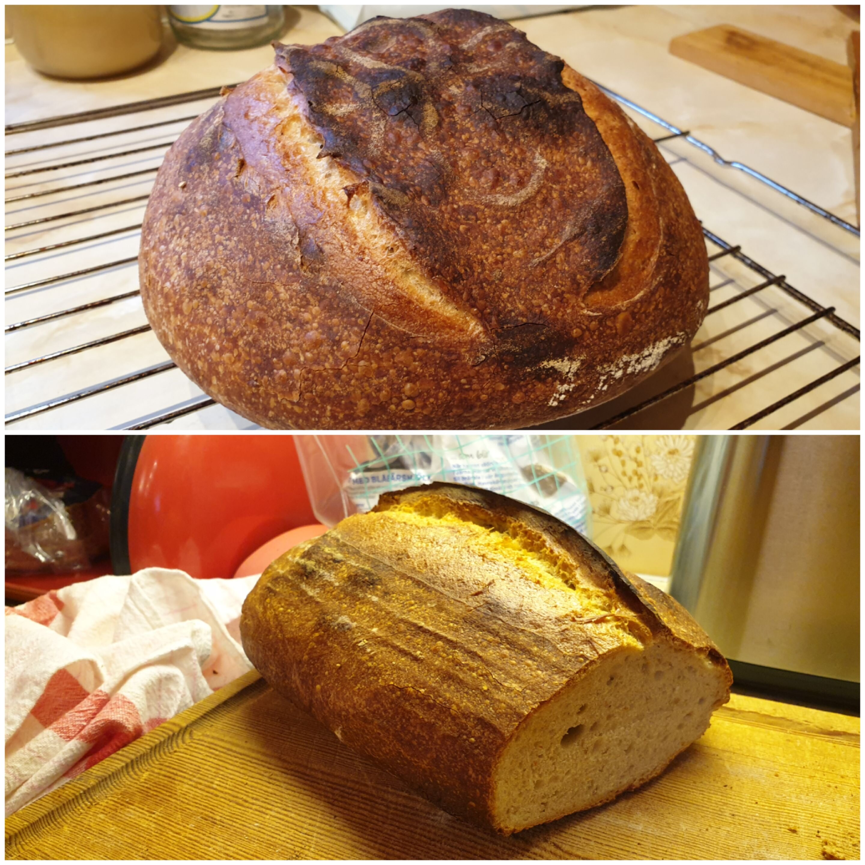 An image of two sourdough breads